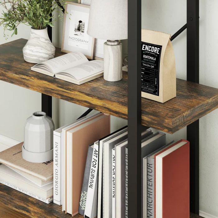 Vintage Industrial Bookcase for Living Room, Office, Kitchen - Image 4