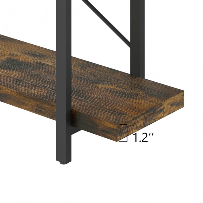 Vintage Industrial Bookcase for Living Room, Office, Kitchen - Image 8